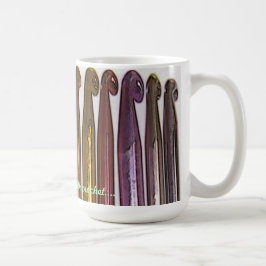 かぎ針編みのマグが付いている私の世界を着色して下さい コーヒーマグカップ