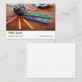 かぎ針編みの名刺 名刺 (正面/裏面)