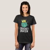 かぎ針編みの女王のかぎ針編み Tシャツ (正面フル)