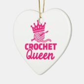 かぎ針編みの女王 セラミックオーナメント (左)