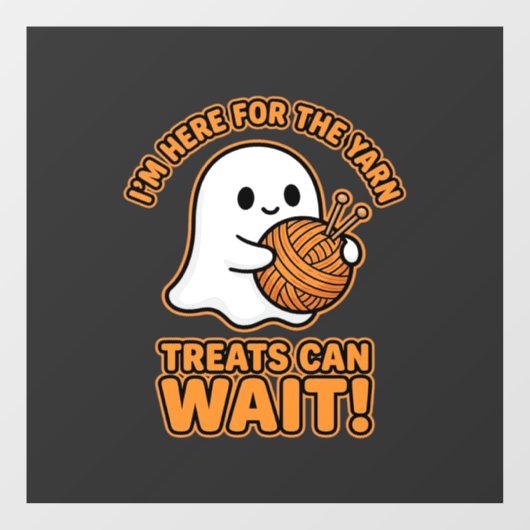 かぎ針編みの幽霊の毛糸のハロウィンデザイン ウィンドウサイン (シート)