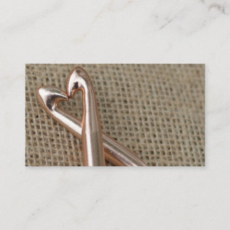 かぎ針編みの恋人の名刺のテンプレート 名刺