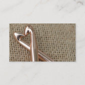 かぎ針編みの恋人の名刺のテンプレート 名刺 (正面)