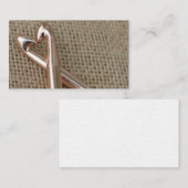 かぎ針編みの恋人の名刺のテンプレート 名刺 (正面/裏面)