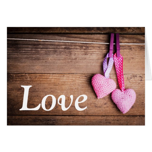 かぎ針編みの美しいハート (正面横)