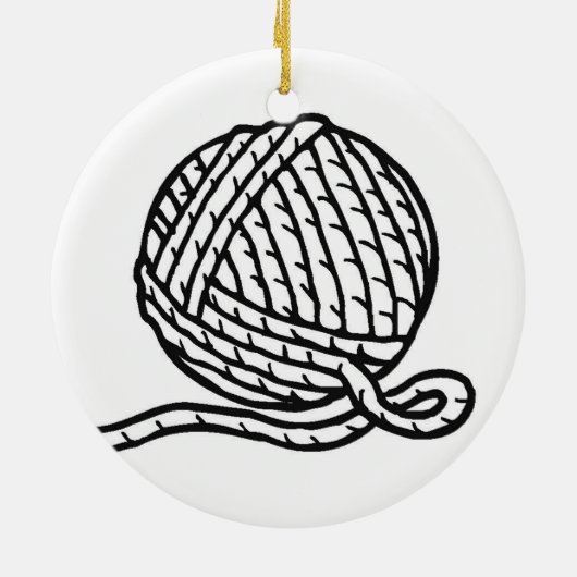 かぎ針編みの花型女性歌手 セラミックオーナメント (裏面)