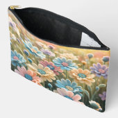 かぎ針編みの花 アクセサリーポーチ (見開き)