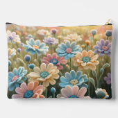 かぎ針編みの花 アクセサリーポーチ (裏面)