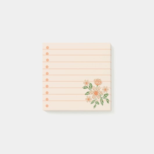 かぎ針編みの花 ポストイット (正面)