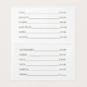 かぎ針編みの芸術-名刺 名刺 (内部フラット)