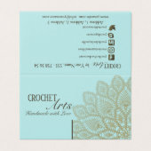 かぎ針編みの芸術-名刺 名刺 (外部フラット)