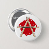 かぎ針編みの解放の前部 缶バッジ (正面&裏面)