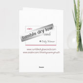 かぎ針編みのdoilyは感謝していしています サンキューカード (裏面)