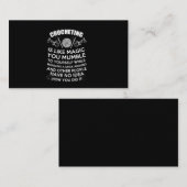 かぎ針編みはミャミャ魔法のよう 名刺 (正面/裏面)