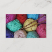 かぎ針編みまたはニットのためのおもしろいの多彩なヤーン 名刺 (裏面)
