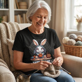 かぎ針編みをするお母さんやおばあちゃんへのウサギの引退祝いギフト Tシャツ