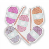 かぎ針編みクラフトヤーン シール (正面)