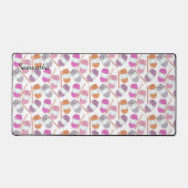 かぎ針編みクラフトヤーン デスクマット (正面)