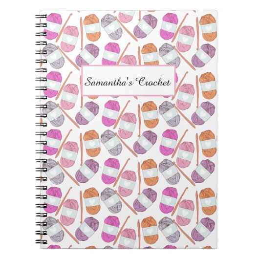 かぎ針編みクラフトヤーン ノートブック (正面)