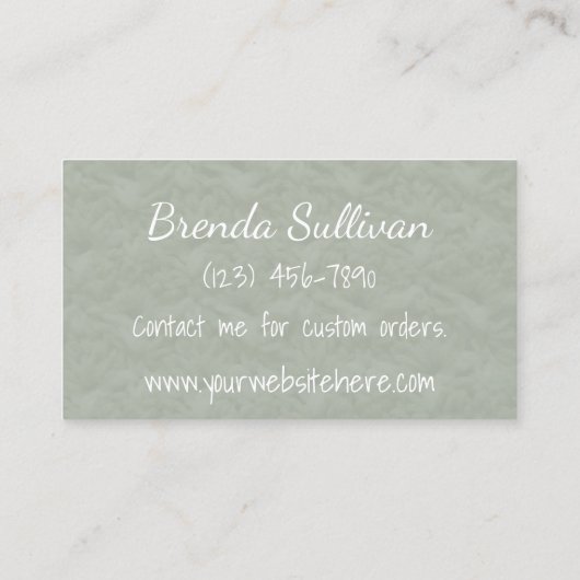 かぎ針編みビジネス • ハンドメイドの技術 名刺 (裏面)