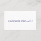 かぎ針編みホックのハンドメイドの技術 名刺 (裏面)