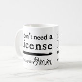 かぎ針編みホック免許証9mmの技術 ツートーンマグカップ (正面左)