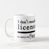 かぎ針編みホック免許証9mmの技術 ツートーンマグカップ (左)