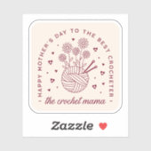 かぎ針編みママかぎ編みママ幸せなママの日 シール (シート)