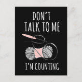 かぎ針編みママ糸ユーモアおばあちゃんを作る ポストカード (正面)