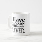 かぎ針編みヤーンの蓄積者 • 技術 コーヒーマグカップ (正面左)