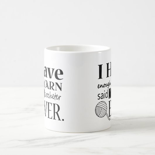 かぎ針編みヤーンの蓄積者 • 技術 コーヒーマグカップ (中央)