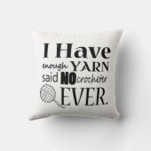 かぎ針編み不十分な糸の工芸品白 クッション (裏面)