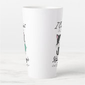 かぎ針編み好きのためのユーモラスなデザイン カフェラテマグ (正面)