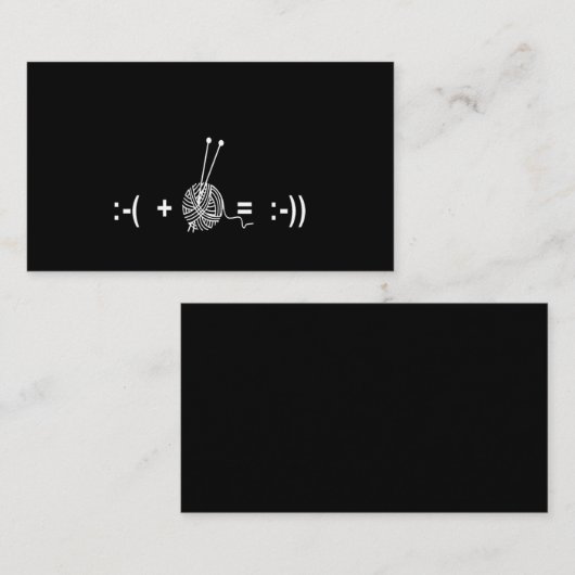 かぎ針編み好き|かぎ針編みの結果が大好き 名刺 (正面/裏面)