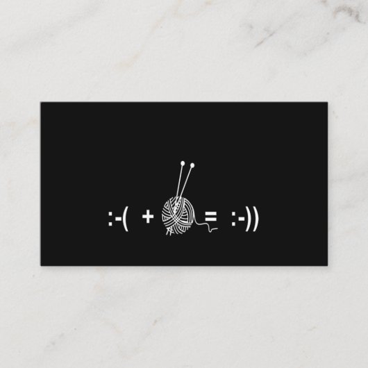 かぎ針編み好き|かぎ針編みの結果が大好き 名刺 (正面)