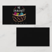 かぎ針編み愛好者|カラーかぎ針編み 名刺 (正面/裏面)