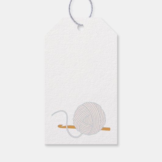 かぎ針編み手作り糸 ギフトタグ (裏面)