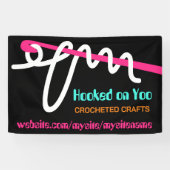 かぎ針編み糸のステッチクラフトショーの表示 横断幕 (横)