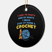 かぎ針編み糸 セラミックオーナメント (左)