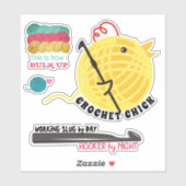 かぎ針編み針編み糸パーソナライズされた シール (シート)