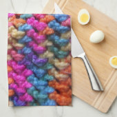 かぎ針編み1ハンドタオル キッチンタオル (四つ折り)