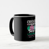 かぎ針編み – かぎ針編み – 日 マグカップ (正面左)