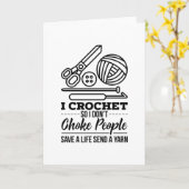 かぎ針編み かぎ針編み 毛糸 カード (黄色い花)