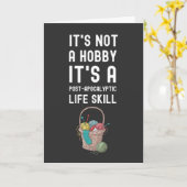 かぎ針編み カード 手編み 上品な 彼女のためのクラフト (黄色い花)