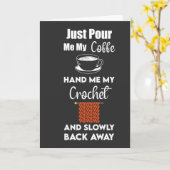 かぎ針編み カード 編み物 毛糸 手芸 編み物 編み人 (黄色い花)