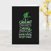 かぎ針編み ファンへのギフト カード (黄色い花)