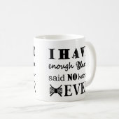 かぎ針編み • 十分なヤーンがタイポグラフィを制作しません コーヒーマグカップ (正面右)