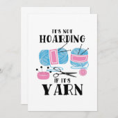 かぎ針編み 編み物 ギフト 招待状 (正面/裏面)