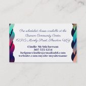 かぎ針縫い糸ステッチ糸クラフクラス 名刺 (裏面)