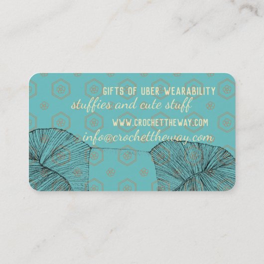 かぎ針bを用いた手引き撚り糸巻き 名刺 (裏面)